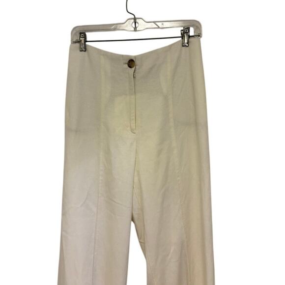 Ann Taylor White Linen Blend Pants Size 6 - Picture 2 of 7